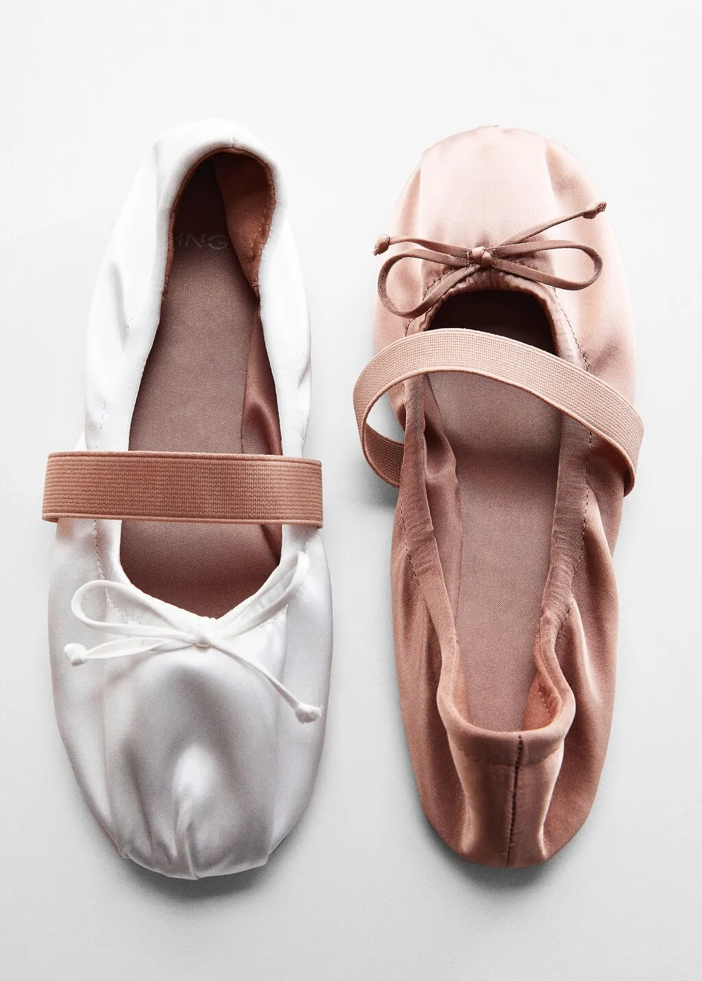 Ballerine elasticizzate satinate