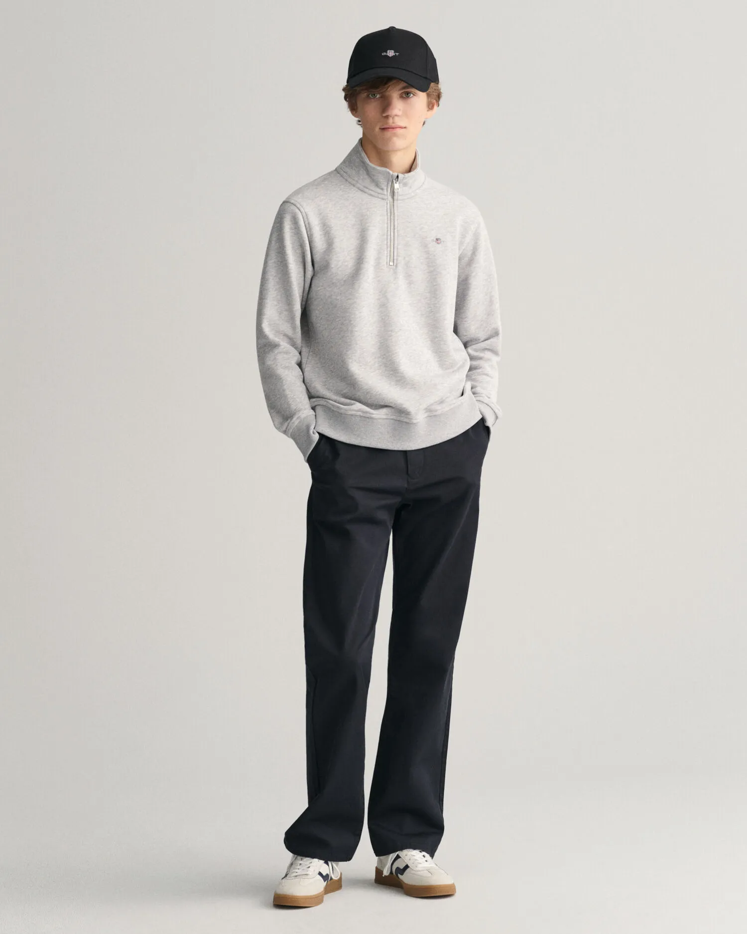 Felpa Shield con zip corta Teens    