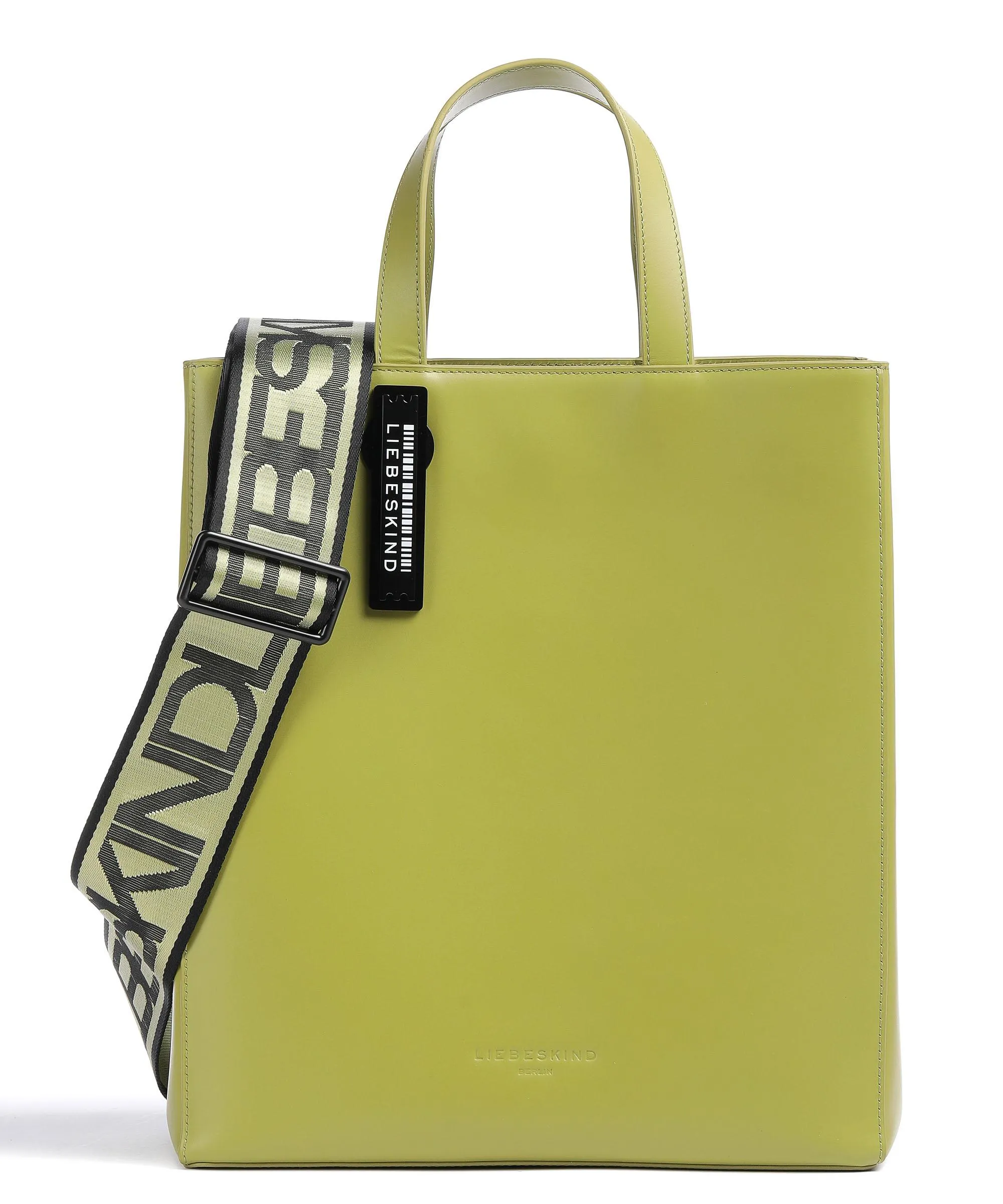  Liebeskind Paper Bag Carter M Borsa a mano pelle a grana fine verde-oliva  