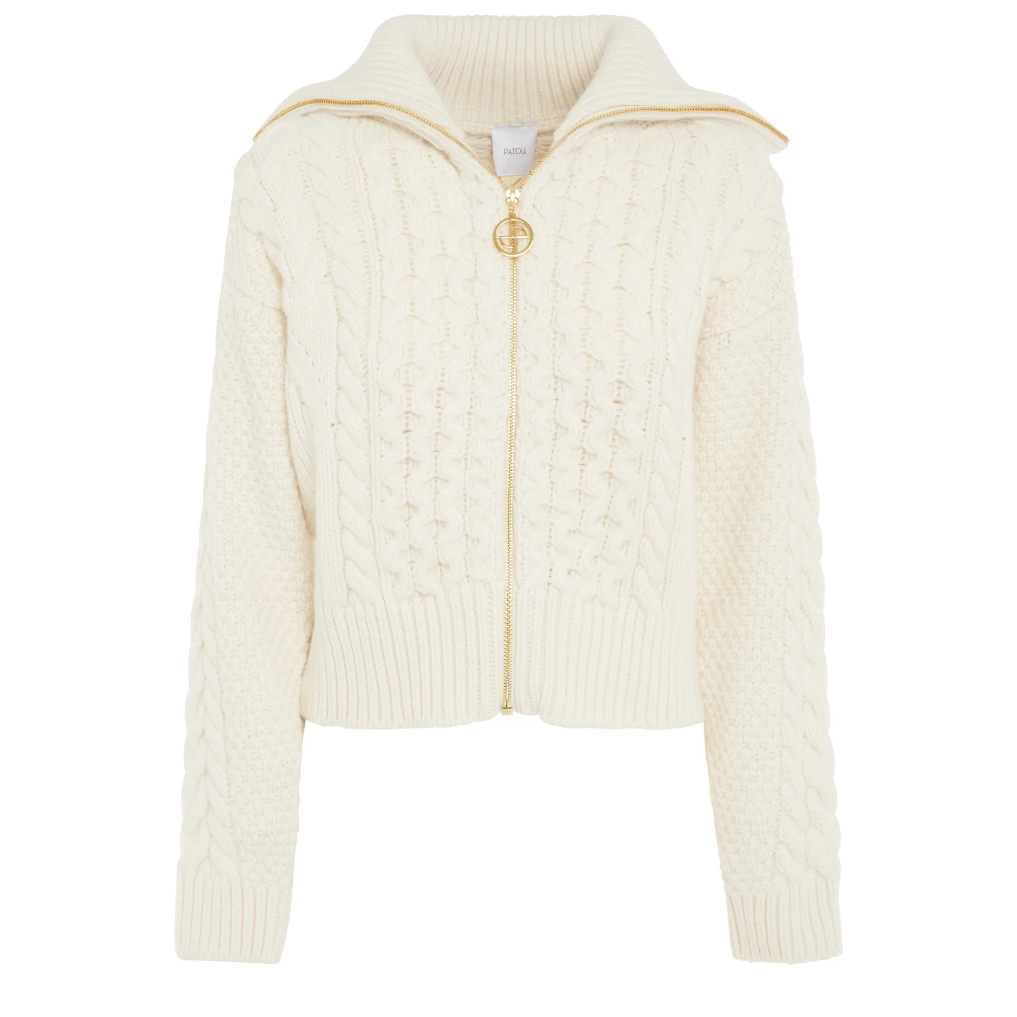 PATOU  Cardigan in lana bianco