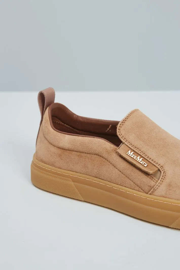 Slip on in pelle scamosciata