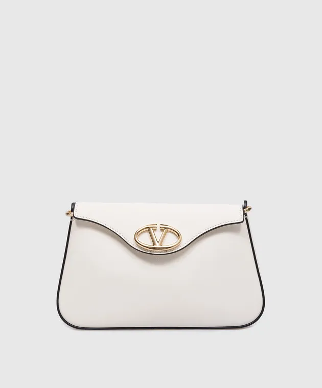 Valentino Borsa a tracolla in pelle bianca con logo 5W2P0AD4MIM